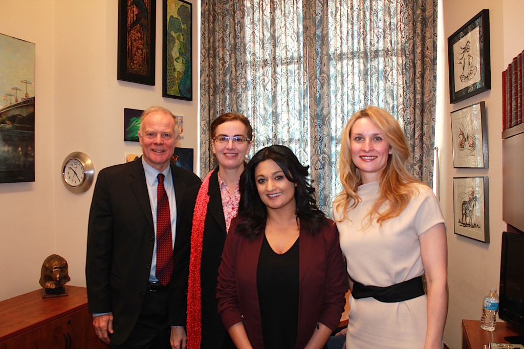 Dr. Jon Gerrard (Former Leader, Liberal Party), Dr. Moira Somers (Director, Business of Practice, MPS), Ms. Rana Bokhari (Leader, Liberal Party), and Dr. Andrea Piotrowski (President, MPS).